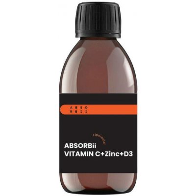 ABSORBii VITAMIN C+Zinc+D3 lipozomální vitamíny 200 ml – Hledejceny.cz