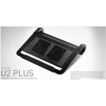 chladicí ALU podstavec Cooler Master NotePal U2 PLUS pro NTB 12-17'' black, 2x8cm fan R9-NBC-U2PK-GP – Zboží Mobilmania