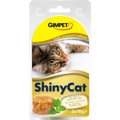 ShinyCat tuňák krevety maltóza 2 x 70 g – Zboží Mobilmania