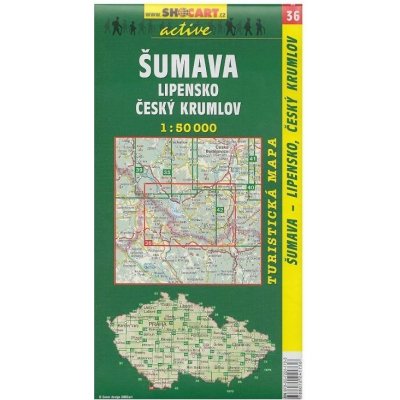 Mapa SHOCART č. 036 Šumava Lipensko - turistická 1 : 50 000 – Zboží Mobilmania