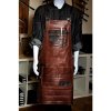 Zástěra Kožená zástěra Dellinger Leather BBQ Vintage Soft tmavě hnědá