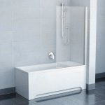 Ravak 80 PVS1 bílá+transparent, jednodílná, pevná 79840100Z1 – Zboží Mobilmania