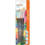 SPOKO Sada štětců, velikosti ploché - 8,12, kulaté 6,8,10 [5 ks] – Zbozi.Blesk.cz