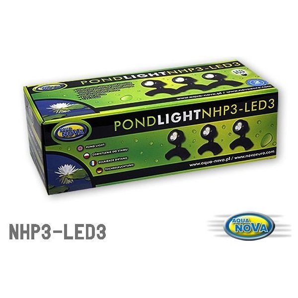 AQUA NOVA LED jezírkové osvětlení NPL2-LED3 2,2W se senzorem (3ks) od 1 849  Kč - Heureka.cz