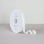 Bella Rose Sametová stuha 1 cm – Cream (10 m), krémová barva, textil – Zboží Mobilmania