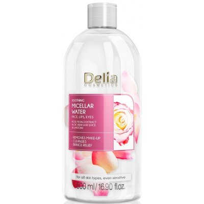 Delia Cosmetics Micellar Water Rose Petals Extract zklidňující čisticí micelární voda 500 ml – Zboží Mobilmania