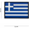 Nášivka Gumová nášivka 101 Inc vlajka Řecko - barevná