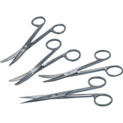 CM Instrumente Germany Nůžky chirurgické zahnuté hrotnaté CM varianta: 14,5 cm