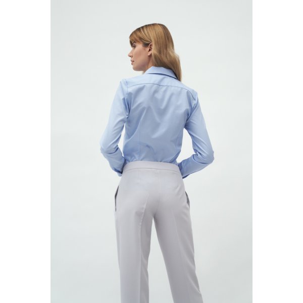 Dámské klasické kalhoty Nife Kalhoty model 17112123 světle šedé
