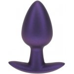 Ouch! Smooth Silicone Anal Plug Medium Metallic Purple silikonový anální kolík 7,9 x 3,4 cm – Zboží Dáma
