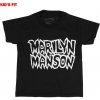 Dětské tričko ROCK OFF Tričko metal Marilyn Manson Classic Logo černá