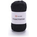 Yarn Art příze Macrame M148 černá – Hledejceny.cz