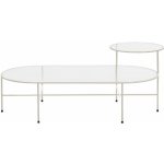 Teulat Nix 120 x 60 cm krémově bílý kovový – Zboží Mobilmania