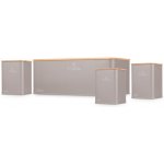 Chlebník a sada dóz na potraviny 4 ks Taupe Collection