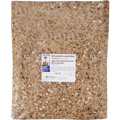 Deli Nature 68 Large Parakeets Without Sunflower Seeds 4 kg – Zboží Mobilmania