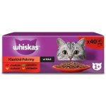 Whiskas Klasické pokrmy kuře hovězí jehně drůbež ve šťávě 40 x 85 g – Sleviste.cz