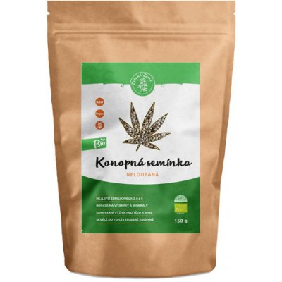 Zelená Země Bio neloupané konopné semínko 150 g