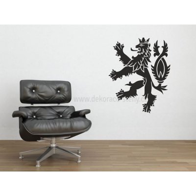 dekorace-steny.cz 709 - Samolepicí dekorace - Znak Český lev - 60 x 75 cm – Zboží Dáma