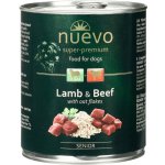 Nuevo Dog Senior Jehněčí a hovězí s ovesnými vločkami 800 g – Zboží Mobilmania