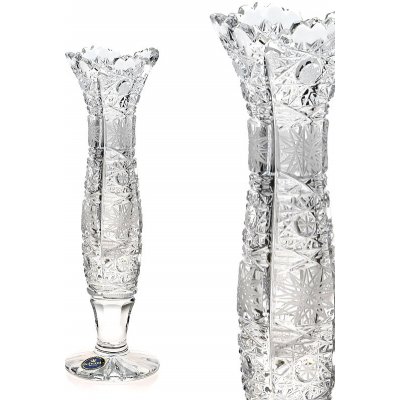 Bohemia Crystal broušená váza 18 cm na dýnku – Hledejceny.cz