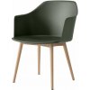 Jídelní židle &Tradition Rely HW76 s područkami oak / bronze green