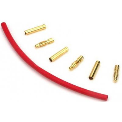 Dynamite Zlacené konektory 4 mm se smršť. bužírkou 3 páry – Sleviste.cz