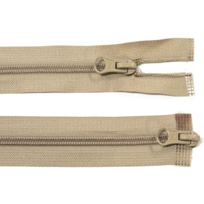 WICO Spirálový zip no.5 rozepínací dvoucestný 60cm dvoucestný béžový – Hledejceny.cz