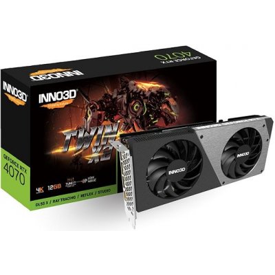 Inno3D GeForce RTX 4070 Twin X2 12GB GDDR6X N40702-126X-185252N