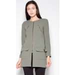 Venaton blejzr s krátkým zipem VT038 Olive green – Zboží Dáma