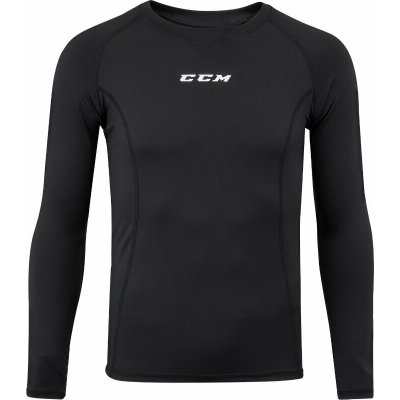 CCM Performance Compression Long Sleeve Top Black JR L 2022 – Zboží Mobilmania