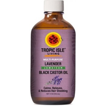 Tropic Isle Living černý ricinový olej s levandulí 118 ml