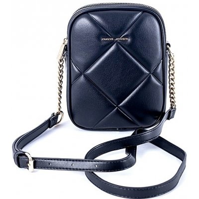 David Jones Malá dvouoddílová crossbody kabelka 7020 černá – Zboží Mobilmania