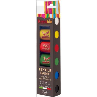 Barvy na textil Toy color 25 ml 6 ks – Zboží Dáma