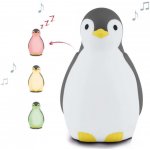 Zazu Sleeptrainer s bezdrátovým reproduktorem Tučňák Pam šedá – Zboží Mobilmania