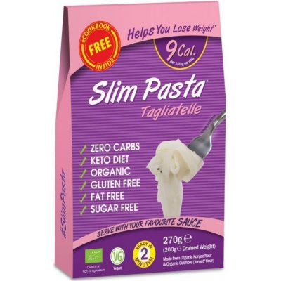 Slim Pasta Konjakové tagliatelle BIO v nálevu 270 g – Zboží Dáma