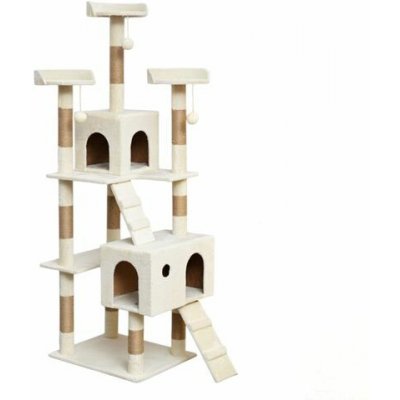 RB-nakuplevne Béžové škrabadlo 60 x 50 x 185 cm – Zboží Dáma