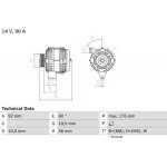 BOSCH generátor 0986038170