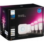 Philips Hue Bluetooth LED White and Color Ambiance set 3ks žárovek plus Hue Bridge můstek plus Hue Switch 8719514291355 E27 A60 9W 1100lm 2000-6500K RGB stmívatelné – Sleviste.cz