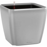 Lechuza Květináč Quadro Premium LS 35 stříbrná metalický 35 x 35 x 33 cm – Hledejceny.cz