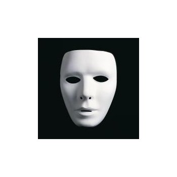 neutrální bílá maska muže