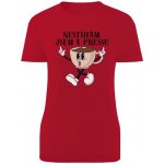 Tričko s potiskem Nestíhám, jsem v prassu dámské Červená – Hledejceny.cz