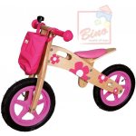 Bino DŘEVO růžové květinové – Zboží Dáma