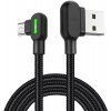 usb kabel Mcdodo CA-5280 Úhlový USB na USB-C, LED, 0,5m, černý