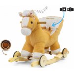 Milly Mally Houpací koník s melodií a kolečky světle hnědý – Hledejceny.cz