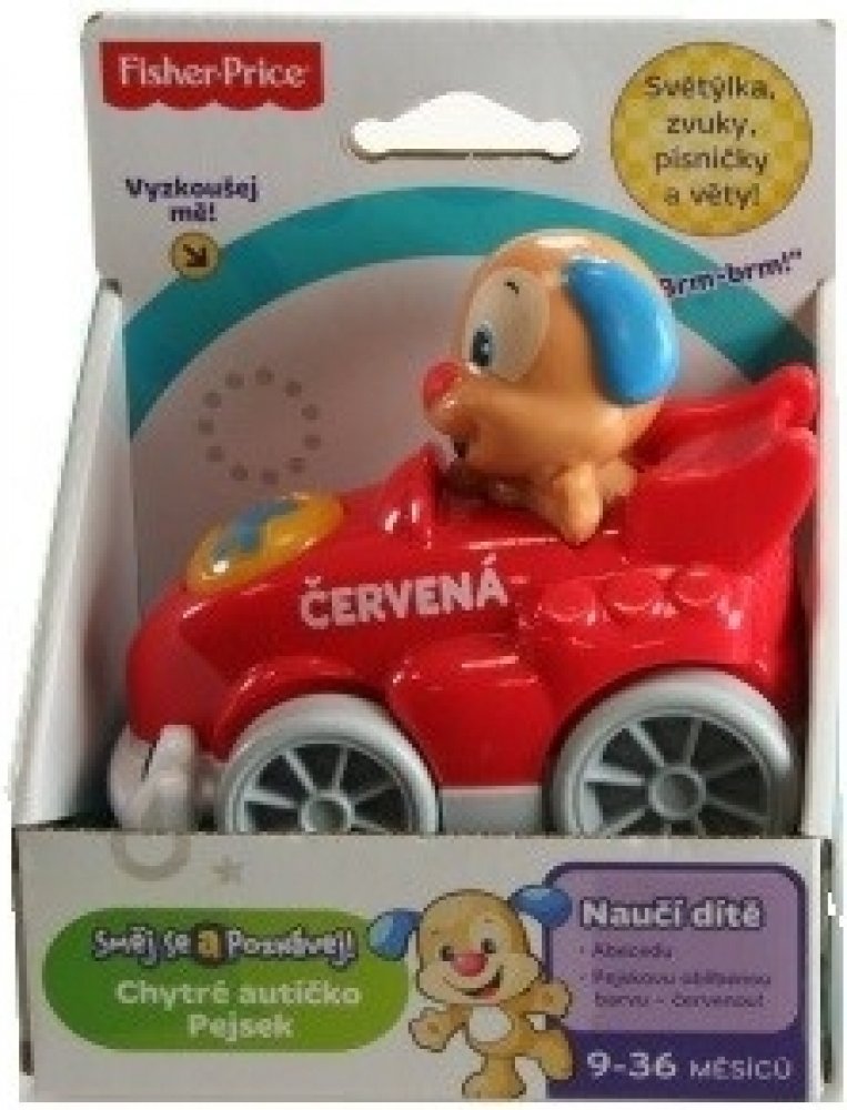 Fisher-Price Chytré auto červené DHV44 | Srovnanicen.cz