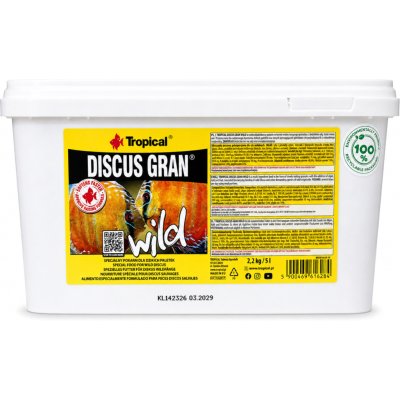 Tropical Discus Gran Wild 5 l, 2,2 kg – Hledejceny.cz