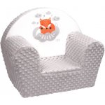 New Baby Cute Family Minky dětské křeslo šedé – Zboží Dáma