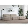 Pohovka Atelier del Sofa 3-Seat Sofa Doblo 3 Seater ( L1-O1-Pouffe) Cream Bouclette