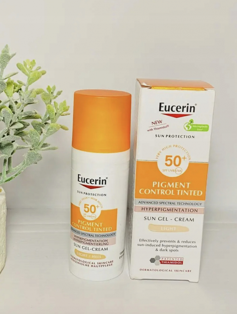 Eucerin Pigment Control emulze na opalování na obličej s depigmentačním účinkem SPF50+ světlá 50 ml