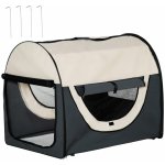 PawHut Dog Box Skládací přepravka pro domácí mazlíčky Pet Backpack s polštářem Cestovní taška Pet Carrier Voděodolná Oxford tkanina 97 x 71 x 76 cm – Hledejceny.cz